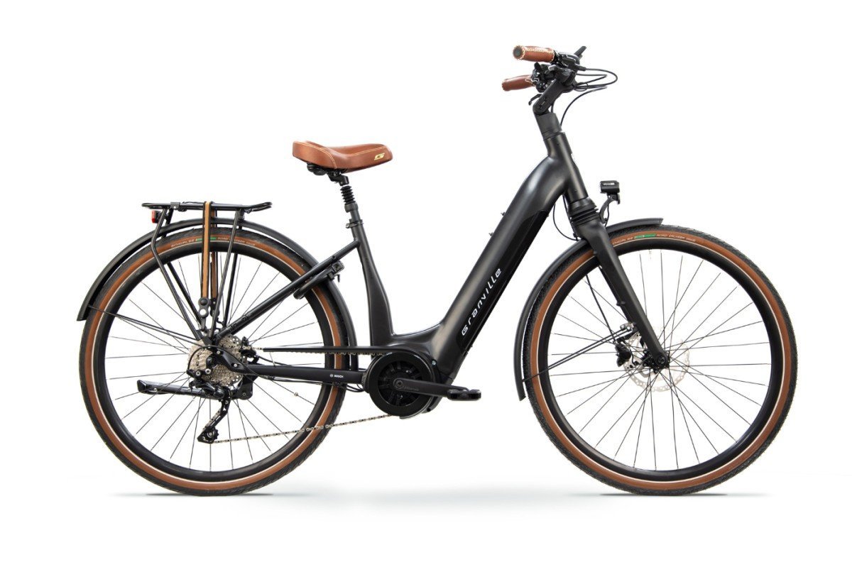 Granville E-Elegance RD Wave 750Wh Dames monotube Black matt L 2025
